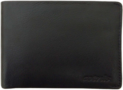 

Cotnis Men Black Genuine Leather Wallet(6 Card Slots)