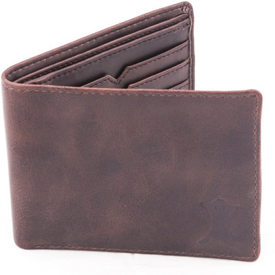 

Creature Men Brown Artificial Leather Wallet(6 Card Slots)