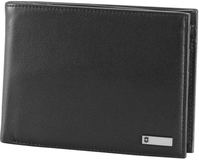 

Victorinox Men Black Genuine Leather Wallet(6 Card Slots), Black leather