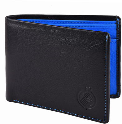 

Taksh Men Black Genuine Leather Wallet(3 Card Slots)
