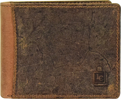 

Le Craf Men Brown Genuine Leather Wallet(6 Card Slots)