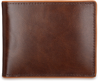 

Teakwood Men Formal Brown, Tan Genuine Leather Wallet(8 Card Slots)