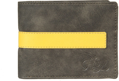 

storeharp Men Grey Artificial Leather Wallet(6 Card Slots), Charcol