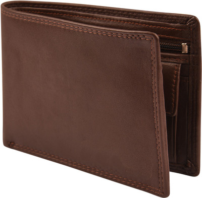

Death by Color Men Brown Genuine Leather Wallet(8 Card Slots)