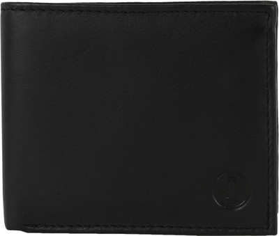 

INLAY Men Black Genuine Leather Wallet(8 Card Slots)