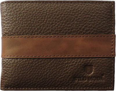 

Wildmoda Men Casual, Formal Brown Genuine Leather Wallet(6 Card Slots), Brown-02