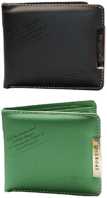 

Assashion Boys Black, Green Artificial Leather Wallet(3 Card Slots)