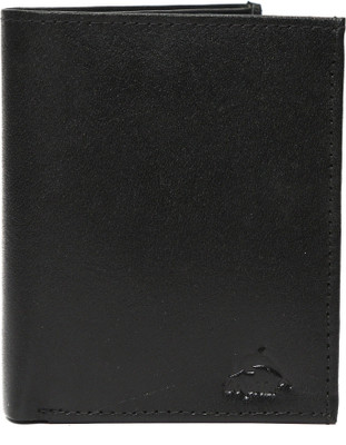 

New Dolphin Men Black Genuine Leather Wallet(12 Card Slots)