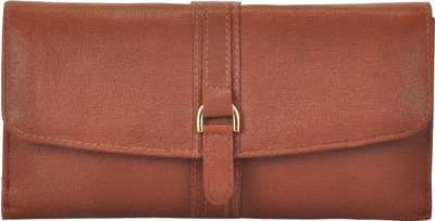 

VALENORE Women Casual Brown Genuine Leather Wallet(12 Card Slots)