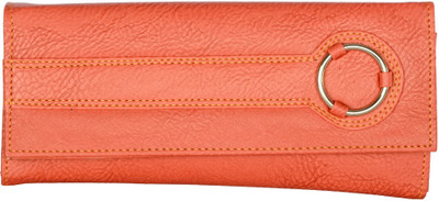 

Cuddle Women Casual Orange Fabric Wallet(4 Card Slots), Peach