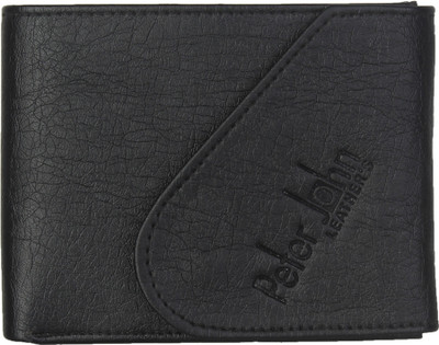 

Peter John Leather's Men Black Artificial Leather Wallet(3 Card Slots)