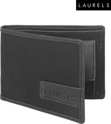 

Laurels Men Black Artificial Leather Wallet(3 Card Slots)