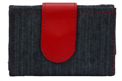 

VS Creation Girls Red, Blue Denim Wallet(1 Card Slot), Red denim blue