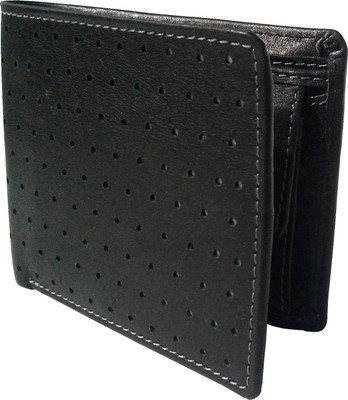 

THE NUKAICHAU Men Black Genuine Leather Wallet(3 Card Slots), Blk 3