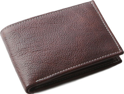 

OHM New York Men Formal Brown Genuine Leather Wallet(5 Card Slots)