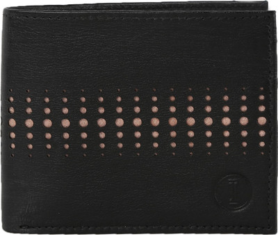 INLAY Boys Black Genuine Leather Wallet(8 Card Slots)