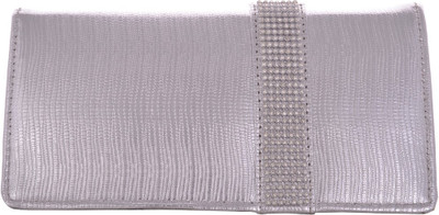 

Cuddle Girls Casual, Formal, Travel, Trendy Multicolor Fabric Wallet(4 Card Slots), Silver