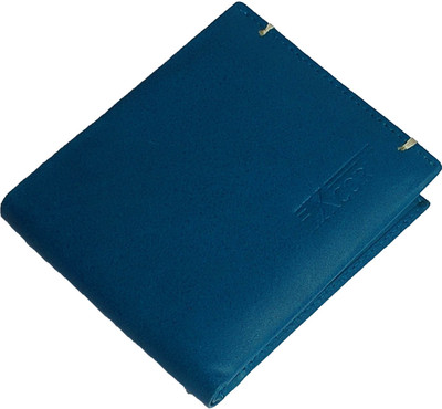 

eXcorio Men Blue Genuine Leather Wallet(8 Card Slots)