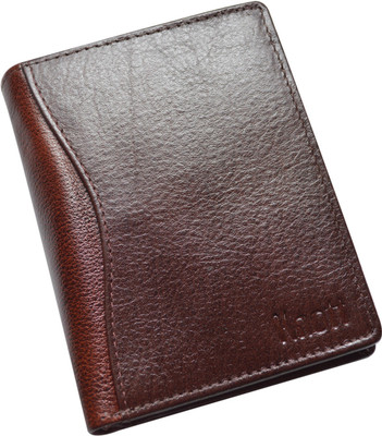 

Knott Men Brown Genuine Leather Wallet(10 Card Slots), Brown-11