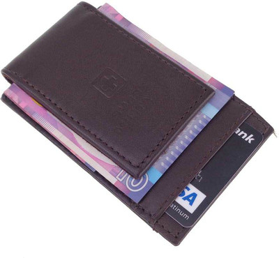 

Swiss Military Men Brown Genuine Leather Money Clip(2 Card Slots)