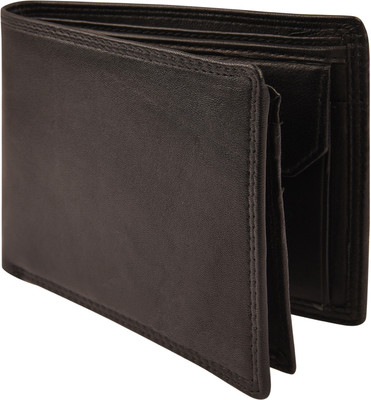 

Death by Color Men Black Genuine Leather Wallet(7 Card Slots)