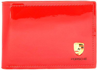 

D'zigners Men Red Genuine Leather Wallet(9 Card Slots)