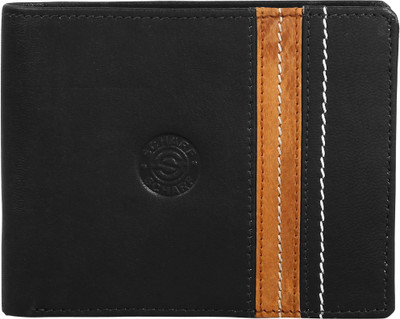 

Scharf Men Black Genuine Leather Wallet(9 Card Slots), Black-mwa28