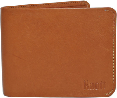 Knott Men Tan Genuine Leather Wallet(12 Card Slots), Tan-13