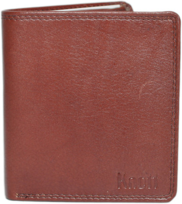 

Knott Men Brown Genuine Leather Wallet(8 Card Slots), Brown-04