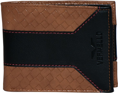 

Vermello Men Tan Artificial Leather Wallet(3 Card Slots)
