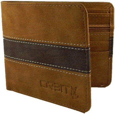 

Orbit Men Tan Genuine Leather Wallet(5 Card Slots)