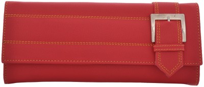 

Cuddle Girls Casual, Formal, Travel, Trendy Multicolor Fabric Wallet(4 Card Slots), Red