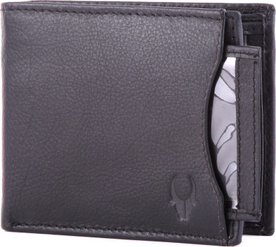 

WildHorn Men Black Genuine Leather Wallet(4 Card Slots)