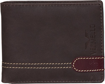 

Vermello Men Brown Artificial Leather Wallet(6 Card Slots)