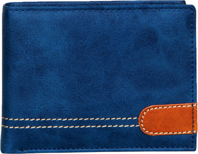 

ADESCO Men Blue Artificial Leather Wallet(6 Card Slots)