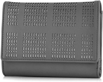 

Butterflies Casual Grey Clutch