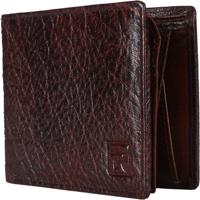 

Regnum Men Red Genuine Leather Wallet(4 Card Slots), Reddish black