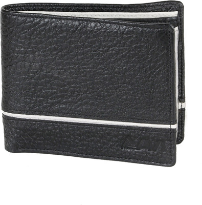 

AVI Men Multicolor Genuine Leather Wallet(3 Card Slots), Black