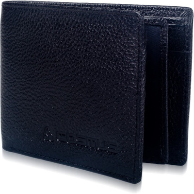 

Cosmus Men Black Genuine Leather Wallet(6 Card Slots)