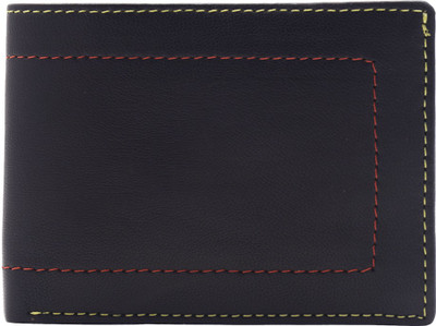 

Unicraft Men Black Genuine Leather Wallet(4 Card Slots), 4 card slots;2 compartments