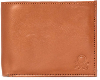 

D'zigners Men Beige Genuine Leather Wallet(11 Card Slots)