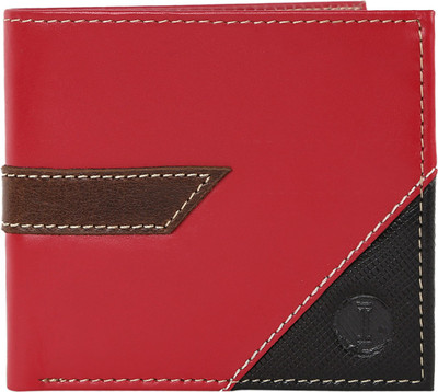 

INLAY Boys Red Genuine Leather Wallet(8 Card Slots)
