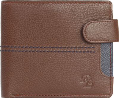 

RLE Men Tan Genuine Leather Wallet(8 Card Slots), Tan-70