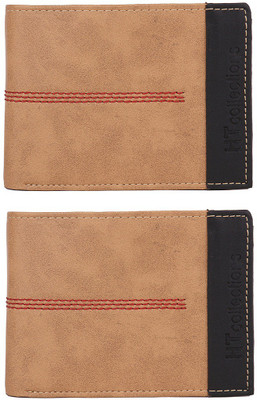 

HT Collections Men Tan Artificial Leather Wallet(6 Card Slots)