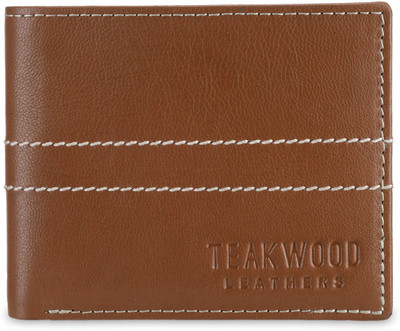 

Teakwood Men Brown Genuine Leather Wallet(8 Card Slots)