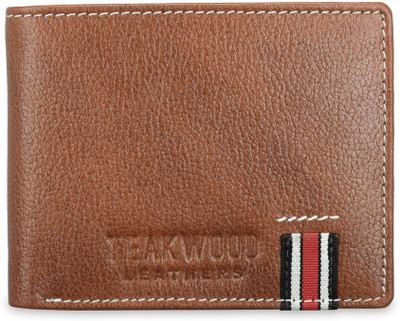 

Teakwood Men Tan Genuine Leather Wallet(2 Card Slots)