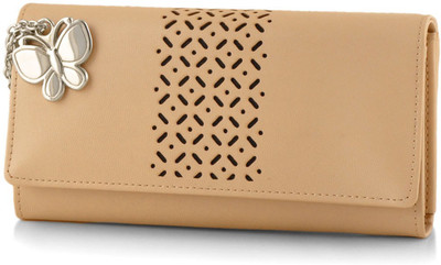 

Butterflies Casual Beige Clutch