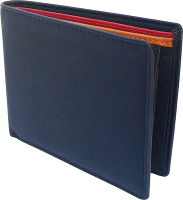 

REBECO Men Black Genuine Leather Wallet(3 Card Slots), Blk