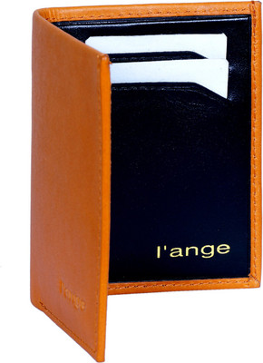 

l'ange Men Orange Genuine Leather Wallet(4 Card Slots)