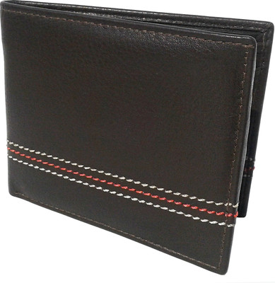 

NUKAICHAU Men Brown Genuine Leather Wallet(4 Card Slots), Brn 4c
